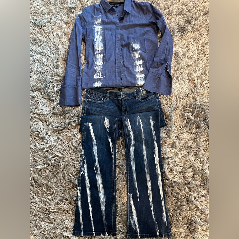 Custom painted jeans - Picture 4 of 6